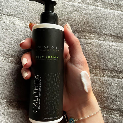 CALITHEA  Natural, Organic Olive Oil Body Lotion with Aloe Vera