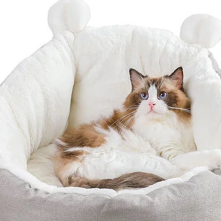 Fast Shipping CAT BED SLEEPING BAG (Grey-Medium)