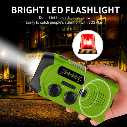 Wind Up Solar Radio Emergency Radio Crank Powered