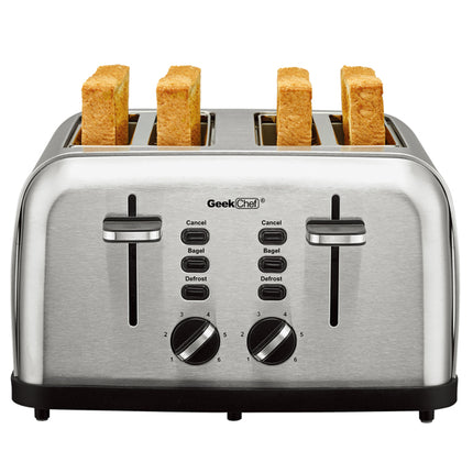 Mini Toaster Stainless Steel Extra-Wide Slot with Multifunction
