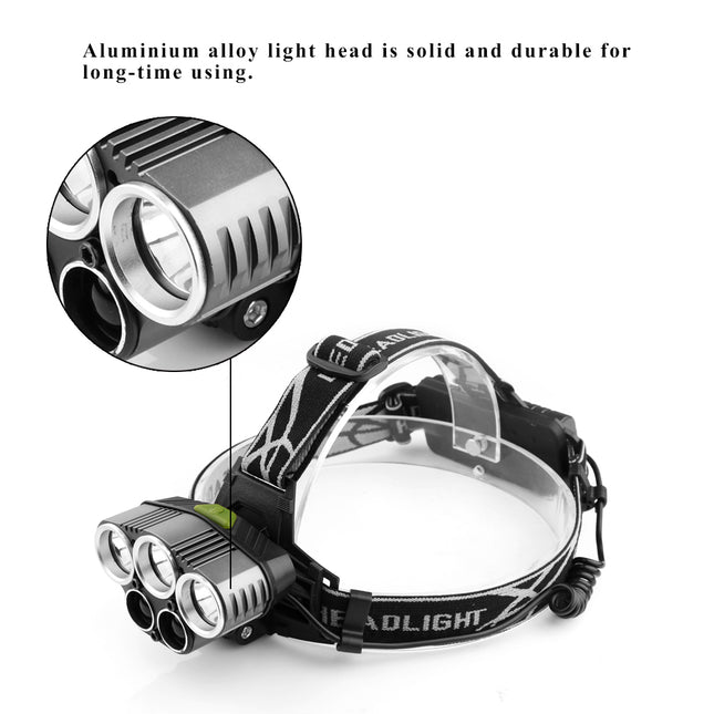 XML T6 LST LED Headlight Torch Flashlight 6 Modes