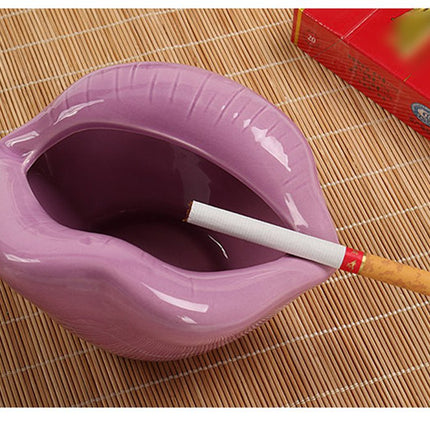 Cigar Ceramic Ashtray Sexy Lip Shape  Ashtray