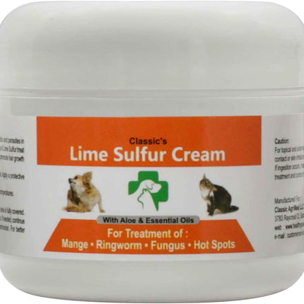 Classic's Lime Sulfur Pet Skin Cream Pet Care and Veterinary Treatment