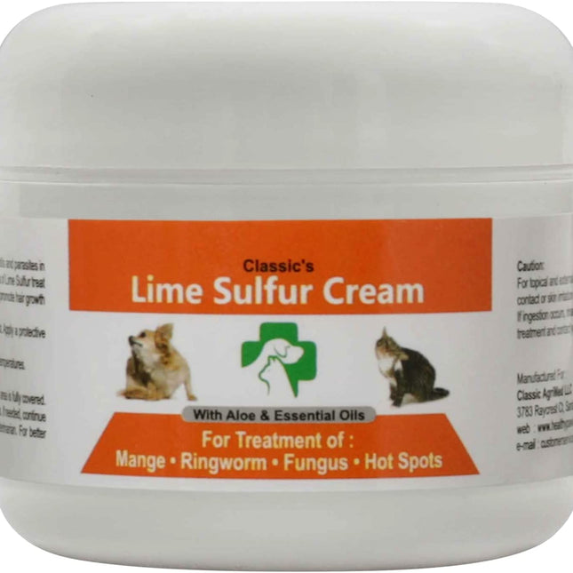 Classic's Lime Sulfur Pet Skin Cream Pet Care and Veterinary Treatment