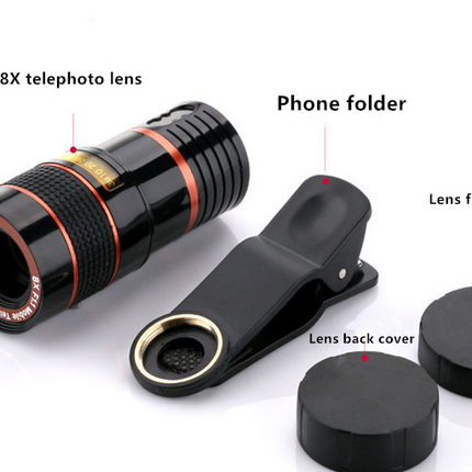 Mobile Phone Universal 8X8 Optical Zoom Telescope
