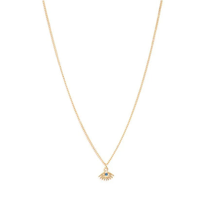 Chain Eye Necklace Women Modern Minimal Daily Jewelry