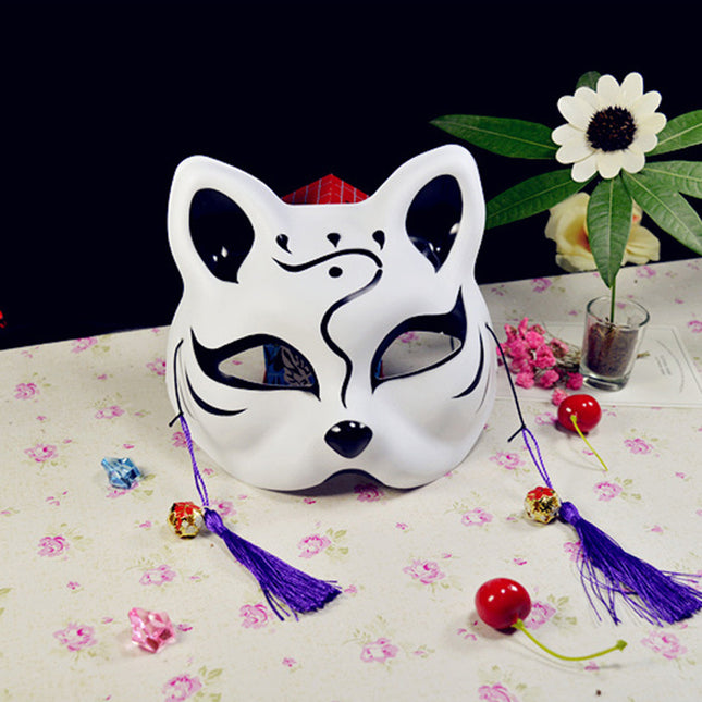 Fox Mask Tassels Bells Halloween Mask Model C