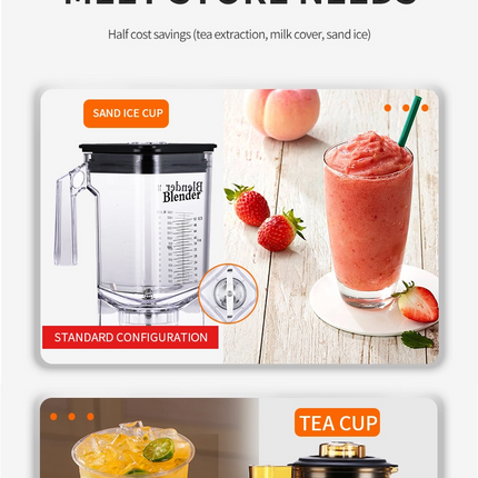 10 Speeds Commercial Teapresso Machine Smoothie Blender