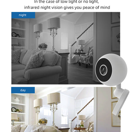 HD 1080P Smart Wifi Camera Network Home Security Camera 360° Rotate