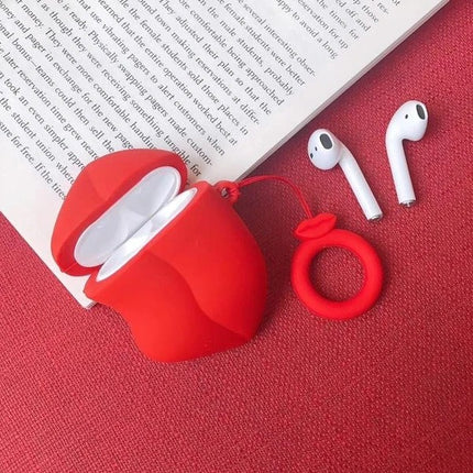 AirPods Red Lips Silicone Case Cover
