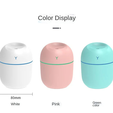Portable Ultrasonic Humidifier USB Aroma Essential Oil Diffuser LED