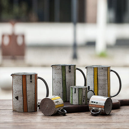 Handmade Striped Mug