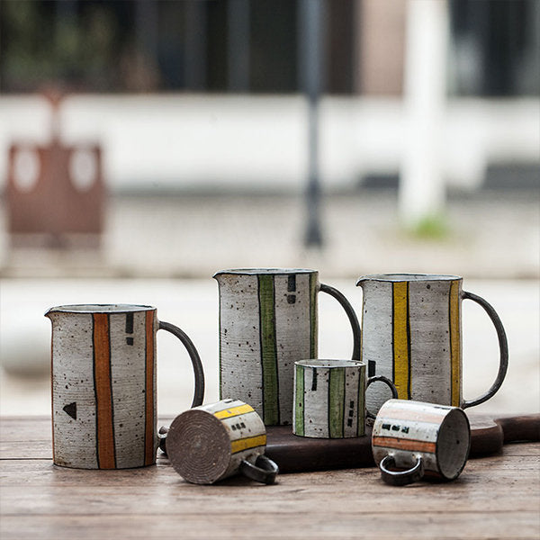 Handmade Striped Mug