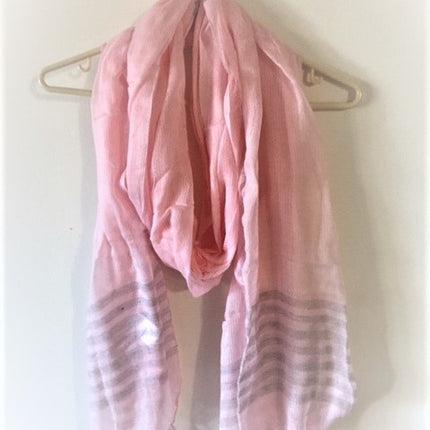 Women's Handloom Scarf- Pink Color From RSV Global Inc