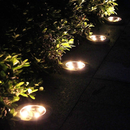 LED Solar Powered In-Ground Lights - Solar Pathway Lights