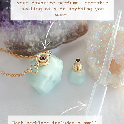 24 Karats Natural Amazonite Crystal Necklace