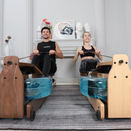 Topiom Rowing Machine for Home Use | Solid Wood | TM3 Monitor