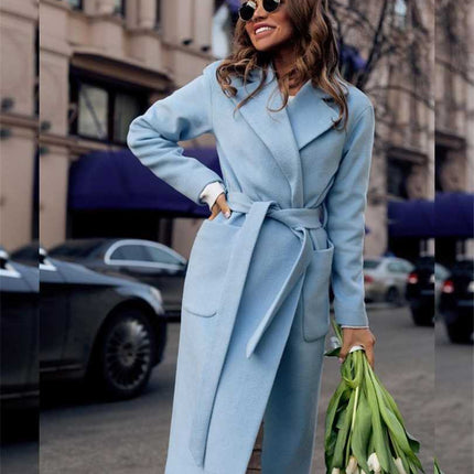 OuterwearJackets blends parkas pockets belted Women's wool coats