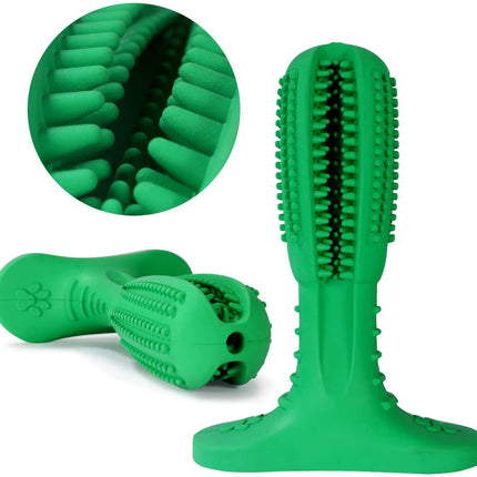 Natural Rubber Bite Resistant Dog Toothbrush Toy