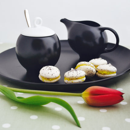EVA milk and sugar set - Black matte