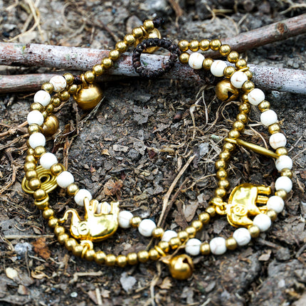 Boho Brass Elephant Bracelets