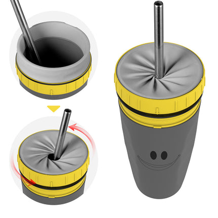 Creative 300ML Twist Cup Neolid No Cover Portable Hand Straw Cup