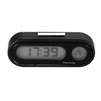 Portable 2 In 1 LED Car Electronic Clock Thermometer