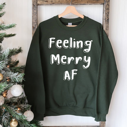 Feeling Merry AF Christmas Sweatshirt
