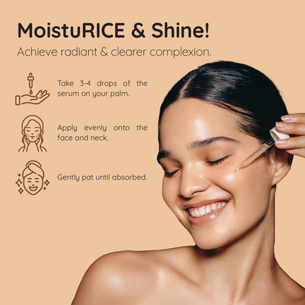Whiteroseshine Korean Rice Water Serum for Dull and Uneven Skin