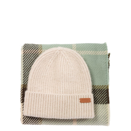 3812956 Barbour outdoor thermal women's knitted scarf & hat