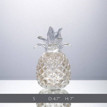 Glass Pineapple Decor