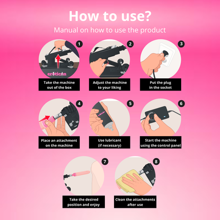 Reid Love Machine with 8 varied attachments