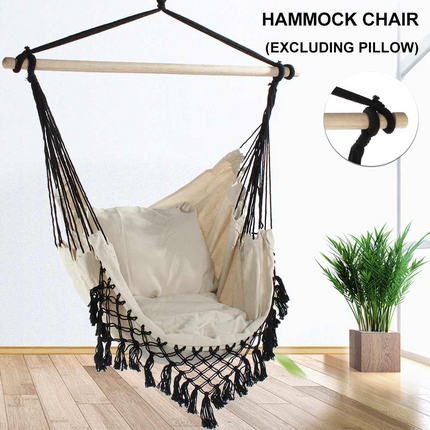 NORDHAVEN™ Boho Hanging Hammock Chair