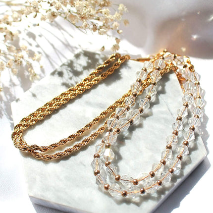 24 Karats Twisted Rope Chain Necklace