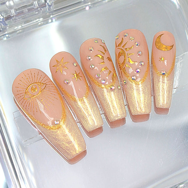 “Fortune” Press On Nails Set