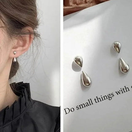 Teardrop Earrings for Women Elegant Minimal Classic Jewelry