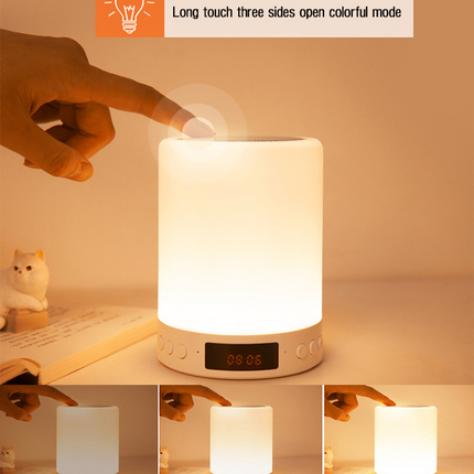 LED Touch Lamp Night Light Wireless Bluetooth Speaker