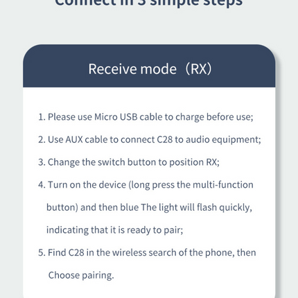 2 In 1 Wireless Adapter Bluetooth 5.0 Receiver Transmitter