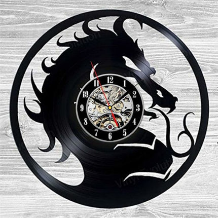 MORTAL KOMBAT GAME EMBLEM HANDMADE VINYL RECORD WALL CLOCK FAN GIFT