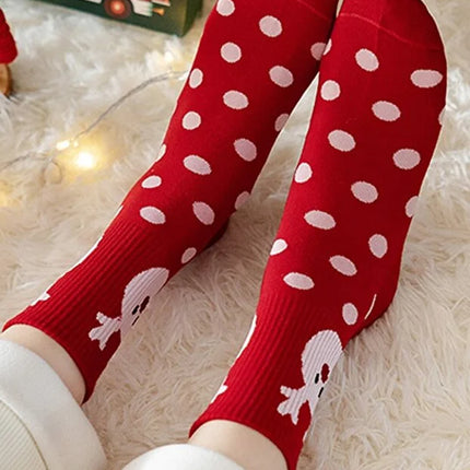 4 Pair Unisex Christmas Socks Soft Warm Daily Winter Wear