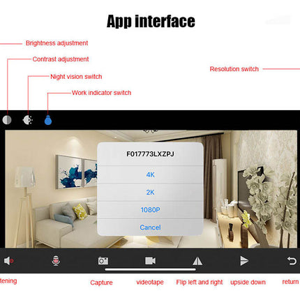 1080P HD Mini Camera Night Vision Charger Camera For Home Security