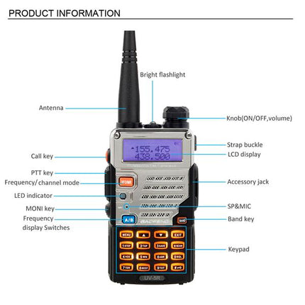 Two-way Radio Walkie-talkie UV-5R