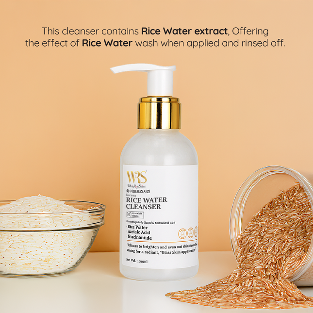 Whiteroseshine Korean Rice Water Face Cleanser