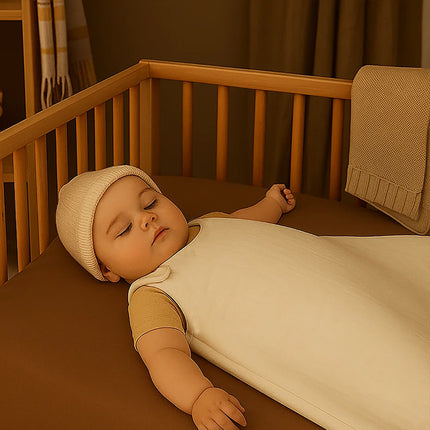 Organic Cotton Winter Sleeping Bag - White
