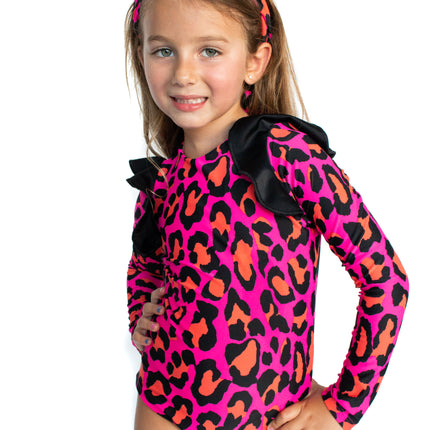 Pink Animal One Piece Swimsuit - Kids Swimwear