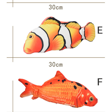 Electronic Floppy Fish Cat Toy Moving Fish Toy for Cats