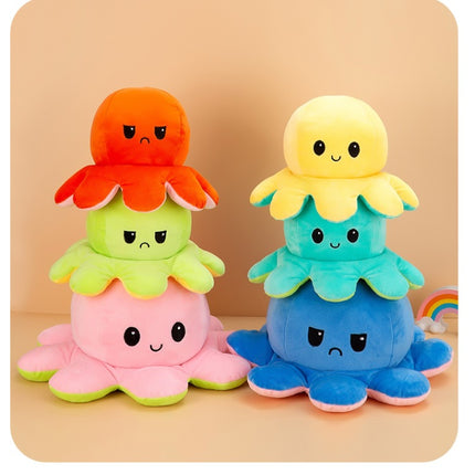 Reversible Flip Octopus Stuffed Plush Doll