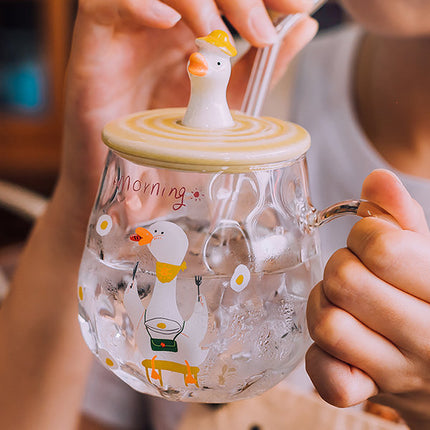 Duckling Glass Cup