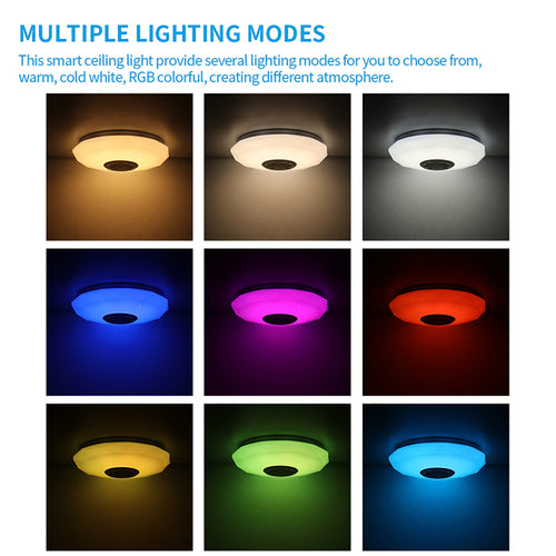 Bluetooth Wireless RGB Music Ceiling Light