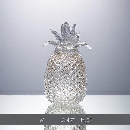 Glass Pineapple Decor